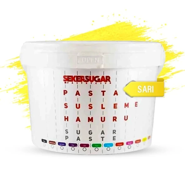 ŞEKER & SUGAR ŞEKER HAMURU 2,5 KG SARI ürün görseli 1