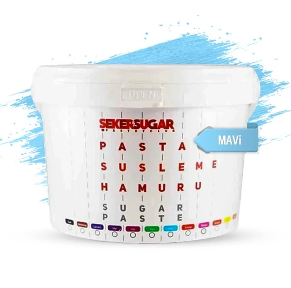 ŞEKER & SUGAR ŞEKER HAMURU 2,5 KG MAVİ ürün görseli 1