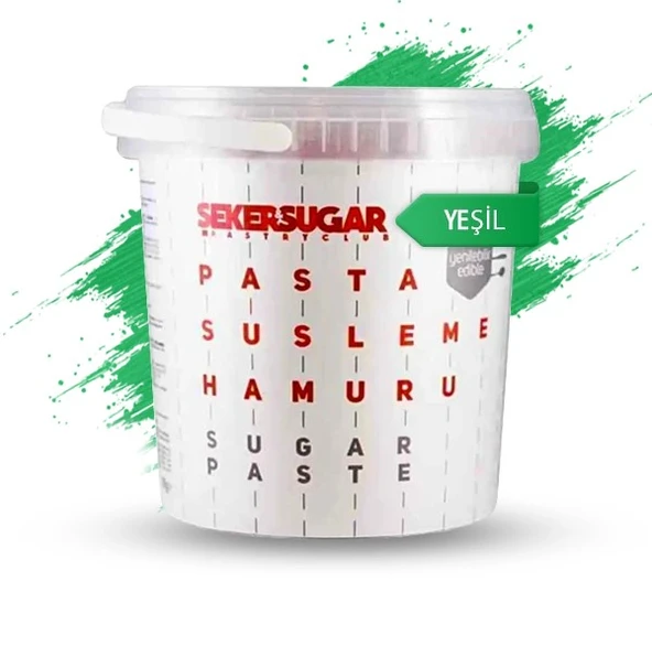 ŞEKER & SUGAR ŞEKER HAMURU 1 KG YEŞİL ürün görseli 1