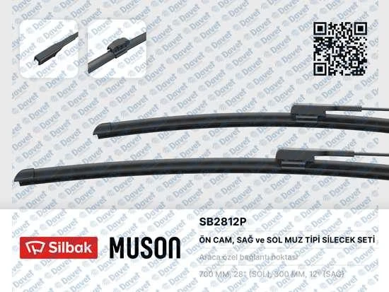 SİLECEK SÜPÜRGESİ TAKIM 700/300 MM AEROTWIN RENAULT CLIO V 2019 >SB2812P ürün görseli 1