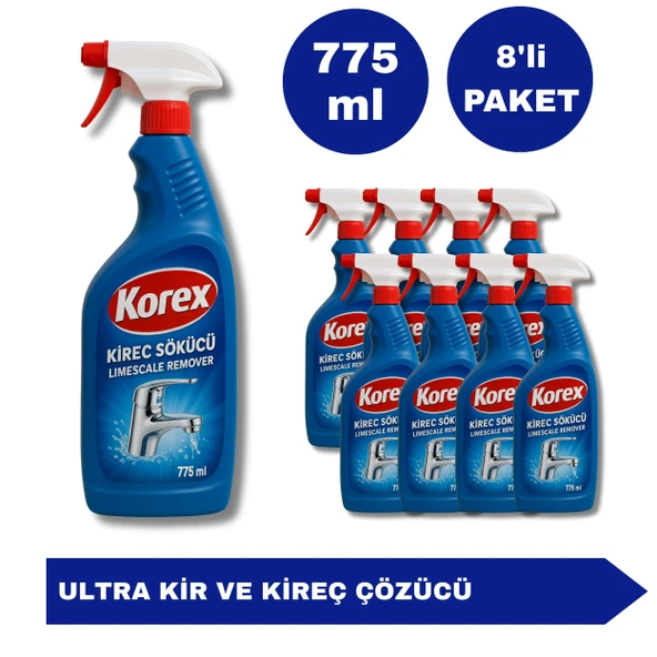 Kir ve Kireç Çözücü Püskürtmeli 775 ML (8'li Avantaj Paket) ürün görseli 1