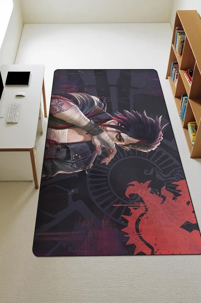 Parlak Kadife Kumaş Dijital Baskı Dot Kaymaz Tabanlı Çocuk ve Genç Odası Halısı H0480 RENKLİ 120 X 180 ürün görseli 1