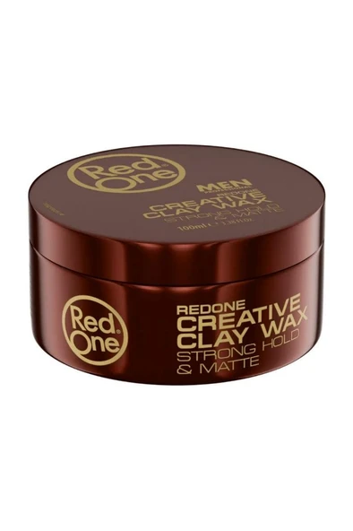 Red One Creative Clay Hair Wax Mat Görünüm Güçlü Tutuş Muhteşem Stiller 100 ml ürün görseli 1