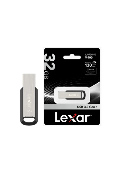 Lexar M400 Metal 32gb Usb 3.2 Gen1 Flash Bellek Usb Bellek 130MB/s Metal Tasarım 5 YIL GARANTİ ürün görseli 1