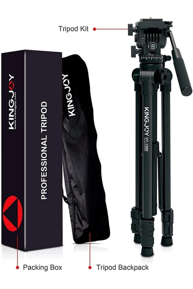Kingjoy VT-1500 Video Tripod ürün görseli 1