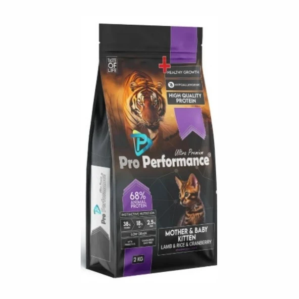 Pro Performance Ultra Premium Mother&Baby Kuzu Etli ve Pirinçli Anne Yavru Kedi Maması 2 kg ürün görseli 1