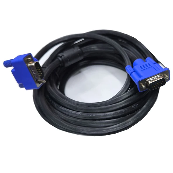 Vga 90 derece L tipi kablo vga 15pin erkek görüntü kablosu 3m ürün görseli 1