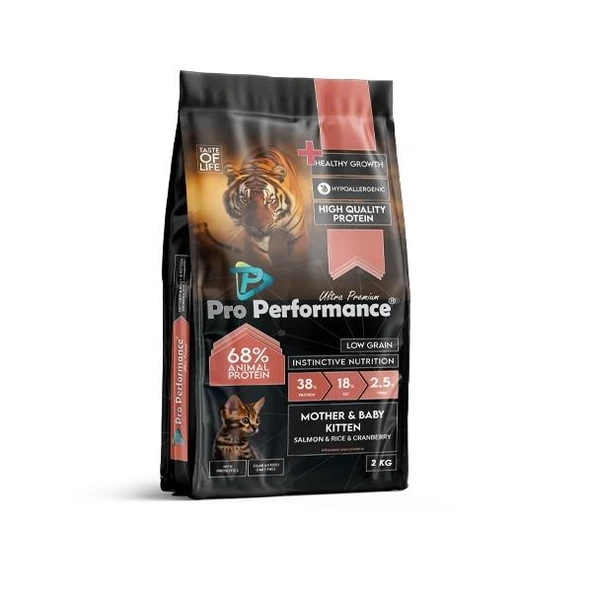 Pro Performance Ultra Premium Mother&Baby Somonlu ve Pirinçli Anne Yavru Kedi Maması 2 kg ürün görseli 1