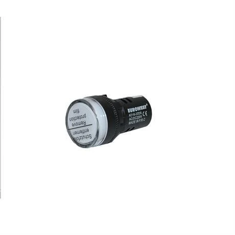 Eurowest Beyaz LED Sinyal Lambası 22mm 220V ( 5 ADET ) - Resim 3