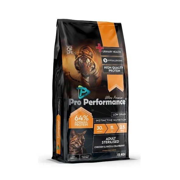 Pro Performance Ultra Premium Tavuklu ve Pirinçli Kısırlaştırılmış Yetişkin Kedi Maması 15 kg ürün görseli 1
