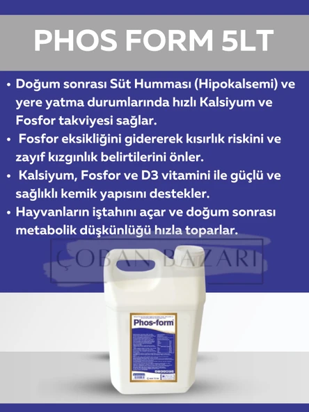 Royal  Phos Form  Kanatlılarda Gagalama, Amino Asit Desteği ile Gelişim 5 lt ürün görseli 1