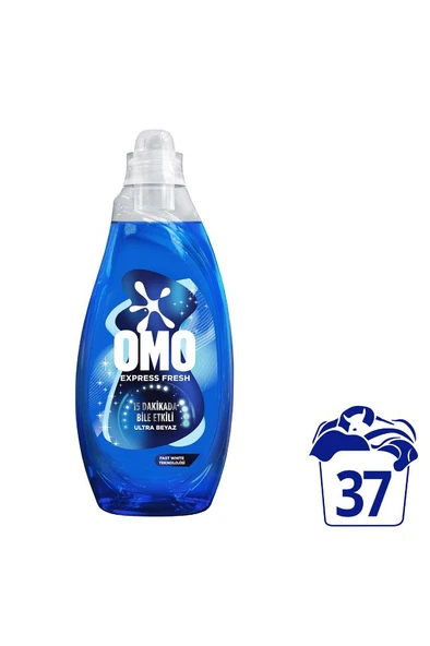 Omo Express Fresh Ultra Beyaz Sıvı Çamaşır Deterjanı 1480 ml x1 ürün görseli 1
