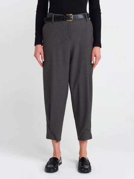 71590 DİLVİN KEMERLİ CROP PANTOLON - Resim 11
