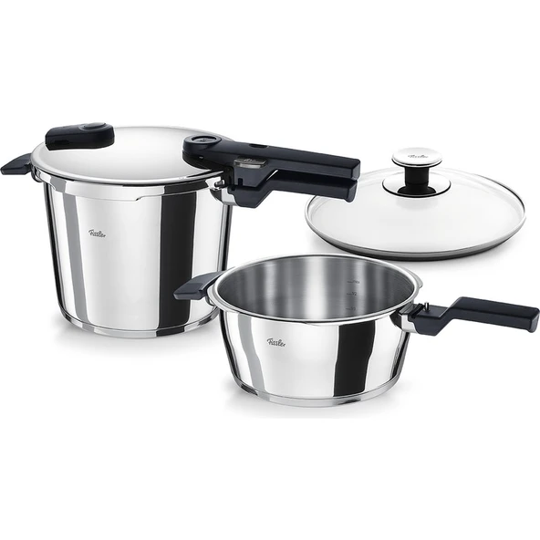 Fissler Vitaquick Glossy Düdüklü Tencere 6+3,5 Litre ürün görseli 1