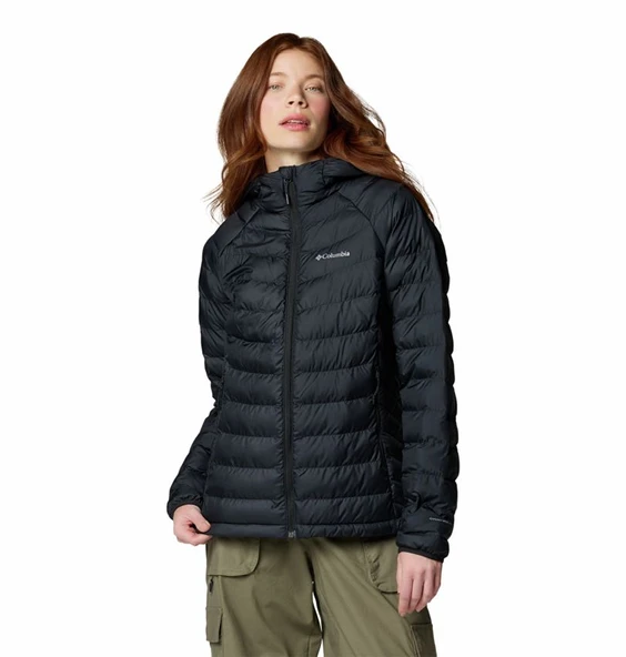 Columbia Powder Lite™ II Hooded Jacket Siyah Kadın Outdoor Mont WK8123 ürün görseli 1
