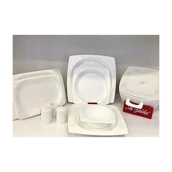 Aryıldız Bone Square 60 Parça Yemek Takımı 45004 ürün görseli 1
