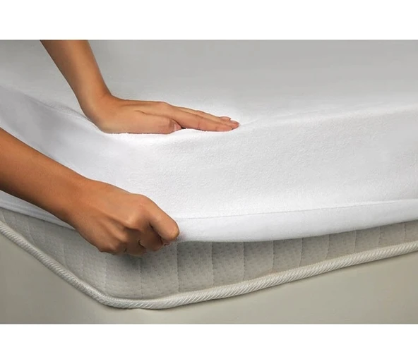 Özdilek Fitted Sıvıyı Hapseden Pamuklu Tek Kişilik Sıvı Geçirmez Havlu Alez (100x200) ürün görseli 1