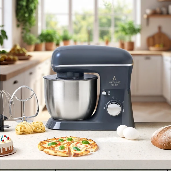 Aryıldız Power Chef Stand Mikser Antrasit ürün görseli 1
