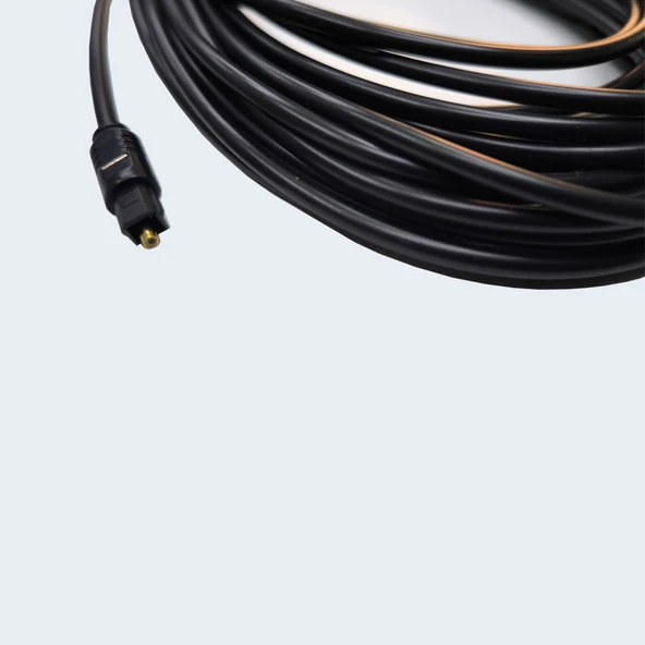 fiber Optik kablo toslink optik audio ses kablosu 10m - Resim 4