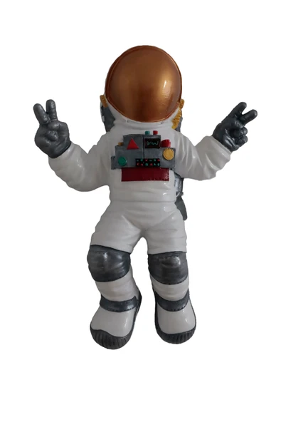 taru pasaj "Renkli Akrilik Boyama ile Polyester Astronot Dekorasyon Parçası- Dekoratif Uzay Temalı Biblo" ürün görseli 1