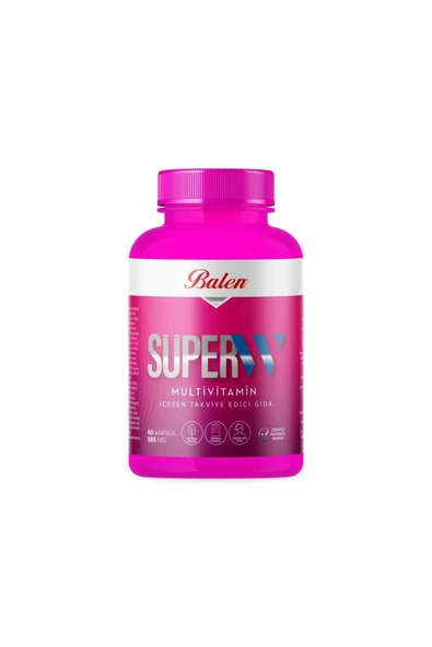 Balen Süper-W Multivitamin 585 mg 60 kapsül ürün görseli 1