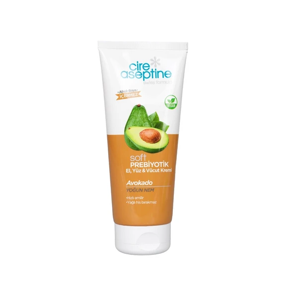 Cire Aseptine Soft Prebiyotik Avokado El Yüz ve Vücut Kremi 200 Ml ürün görseli 1