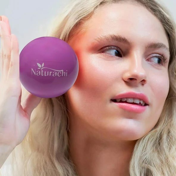 Face Yoga Ball Özel Üretimli 250 Gr Yüz Egzersiz & Masaj Topu Mor Renk ürün görseli 1