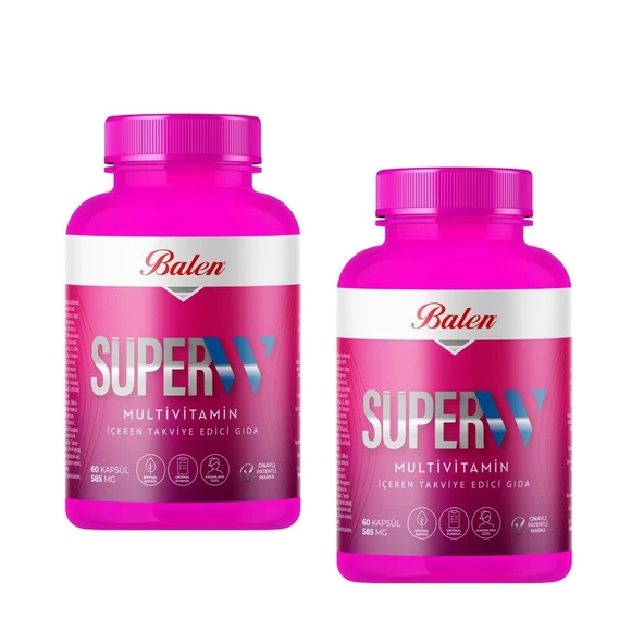 Balen Süper-W Multivitamin 585 mg 60 kapsül 2 Adet ürün görseli 1