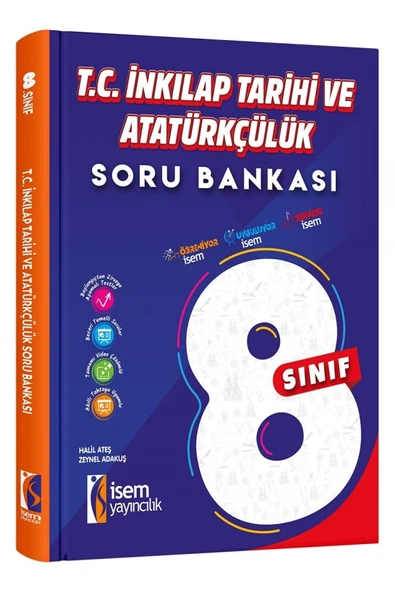 İsem Yayıncılık 8. Sınıf T. C. İnkilap Tarihi Ve Atatürkçülük Soru Bankası ürün görseli 1