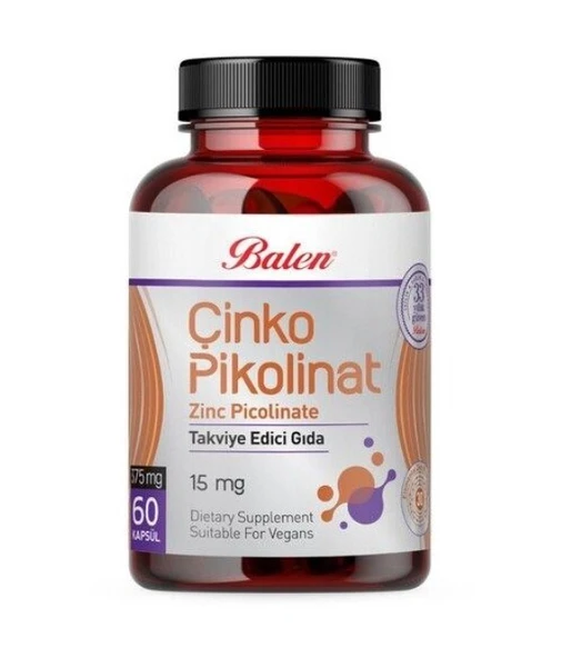 Balen Çinko Pikolinat 375 mg 60 Kapsül ürün görseli 1