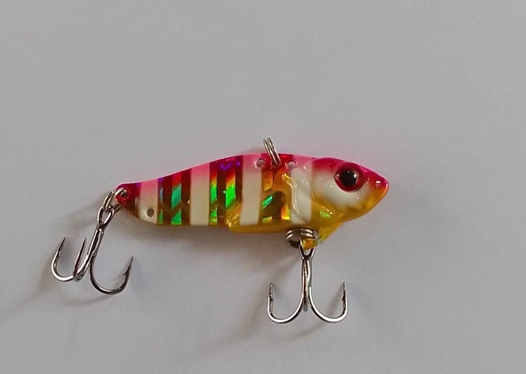 STRİKE PRO 4.5 CM VİBRASYON JİG YEM GLOW SIN52L (GOLD ZEBRA) ürün görseli 1