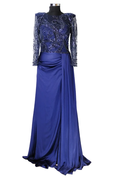 9046 LACRİMA ABİYE ELBİSE - Resim 4
