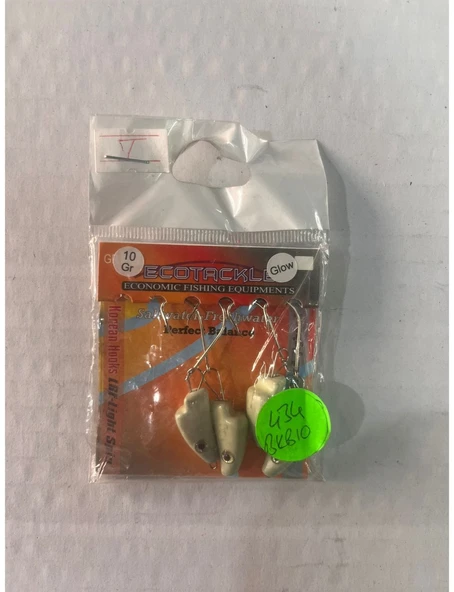ECOTACKLE GLOW  RENKLİ BALIK KAFALI 10 GRAM HAREKETLİ ZOKA ürün görseli 1