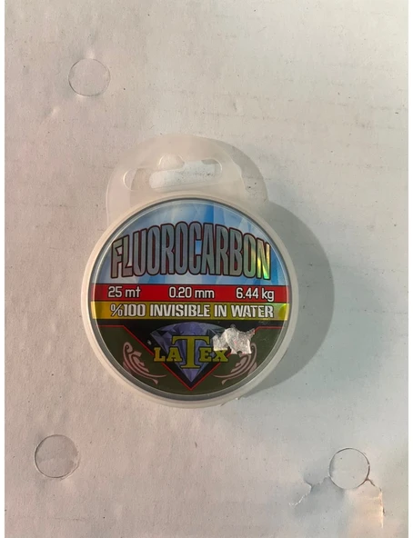 LATEX  0.20 MM 25 METRE FLUOROCARBON MİSİNA ürün görseli 1