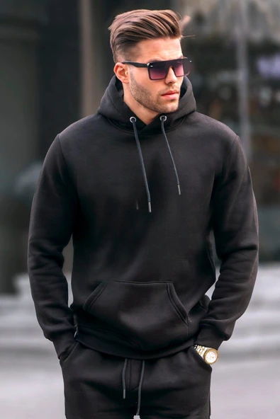 Madmext Siyah Erkek Sweatshirt 5339 ürün görseli 1
