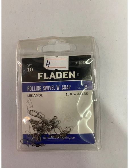 FLADEN ROLLING SWIVEL SNAP NO:8 #152208 HIZLI DEĞİŞİM KLİPSİ ürün görseli 1