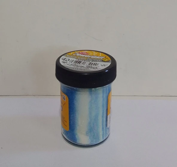 BERKLEY POWERBAİT 63424 WHİTE/NEON BLUE  GARLIC (SARIMSAKLI) ALABALIK HAMURU ürün görseli 1
