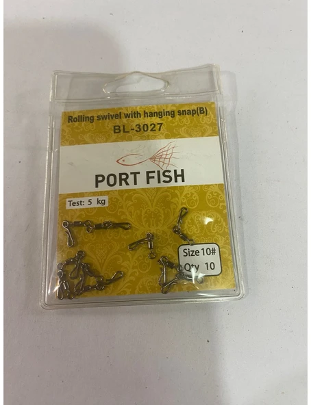 PORT FISH SİZE 10#BL-3027 HIZLI DEĞİŞTİRME  KLİPSİ ürün görseli 1