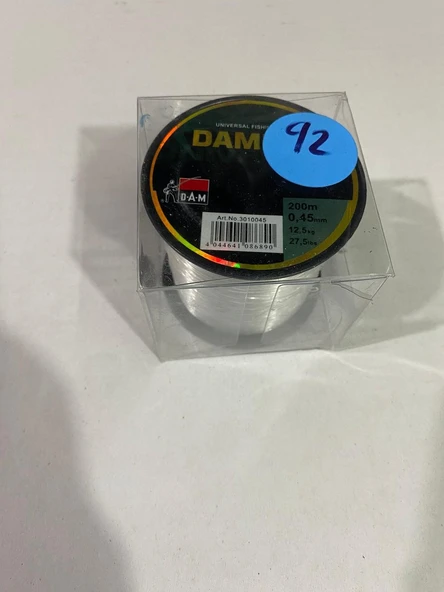DAM  0.45 MM 200 METRE  BEYAZ RENK OLTA  MİSİNASI ürün görseli 1