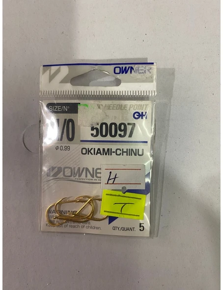 OWNER OKIAMI CHINU 50097 NO:1/0 OLTA İĞNESİ ürün görseli 1