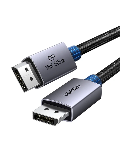 UGREEN Displayport 16K@60Hz Male to Male Örgülü Kablo 2m, 55568 ürün görseli 1