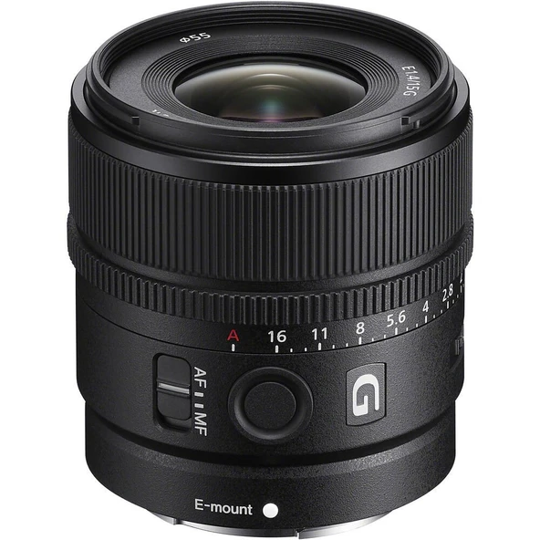Sony E 15mm f/1.4 G Lens (SEL15F14G) "Resmi Distribütör Garantili" ürün görseli 1