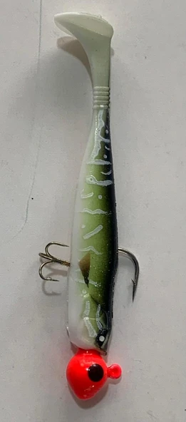 LUCKY JOHN BASARA 2,5’’ PG11  SİLİKON BALIK YEM ZOKA VE ÜÇLÜ İĞNESİ TAKILMIŞ HAZIR TAKIM ürün görseli 1