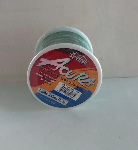 Captain Acura 1.000mt Monofilament Misina Yeşil 0.45 MM ürün görseli 1