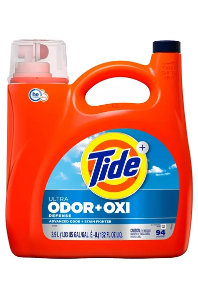 Tide Ultra Odor+Oxi Sıvı Çamaşır Deterjanı 94 Yıkama 3.9LT ürün görseli 1