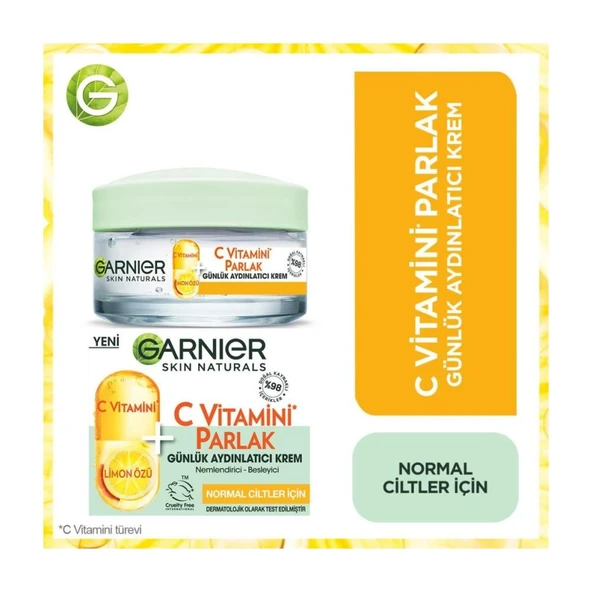 C Vitamini Parlak Günlük Aydınlatıcı Nemlendirici Krem 50ML ürün görseli 1