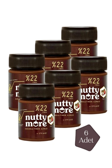 %22 Kakaolu Fındık Ezmesi 370 gr x 6 Adet ürün görseli 1