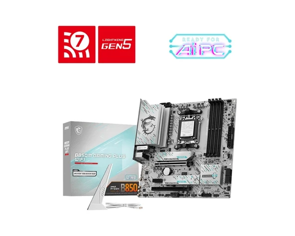 MSI B850M GAMING PLUS WIFI DDR5 AM5 ürün görseli 1