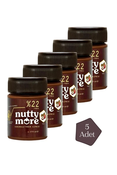 %22 Kakaolu Fındık Ezmesi 370 gr x 5 Adet ürün görseli 1