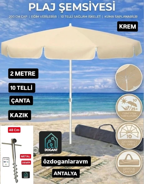 Deniz Plaj Şemsiyesi Seti Çanta - Kazık ürün görseli 1